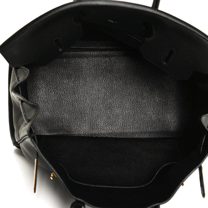 Hermes Taurillon Clemence Birkin 35 Black 5 of 12