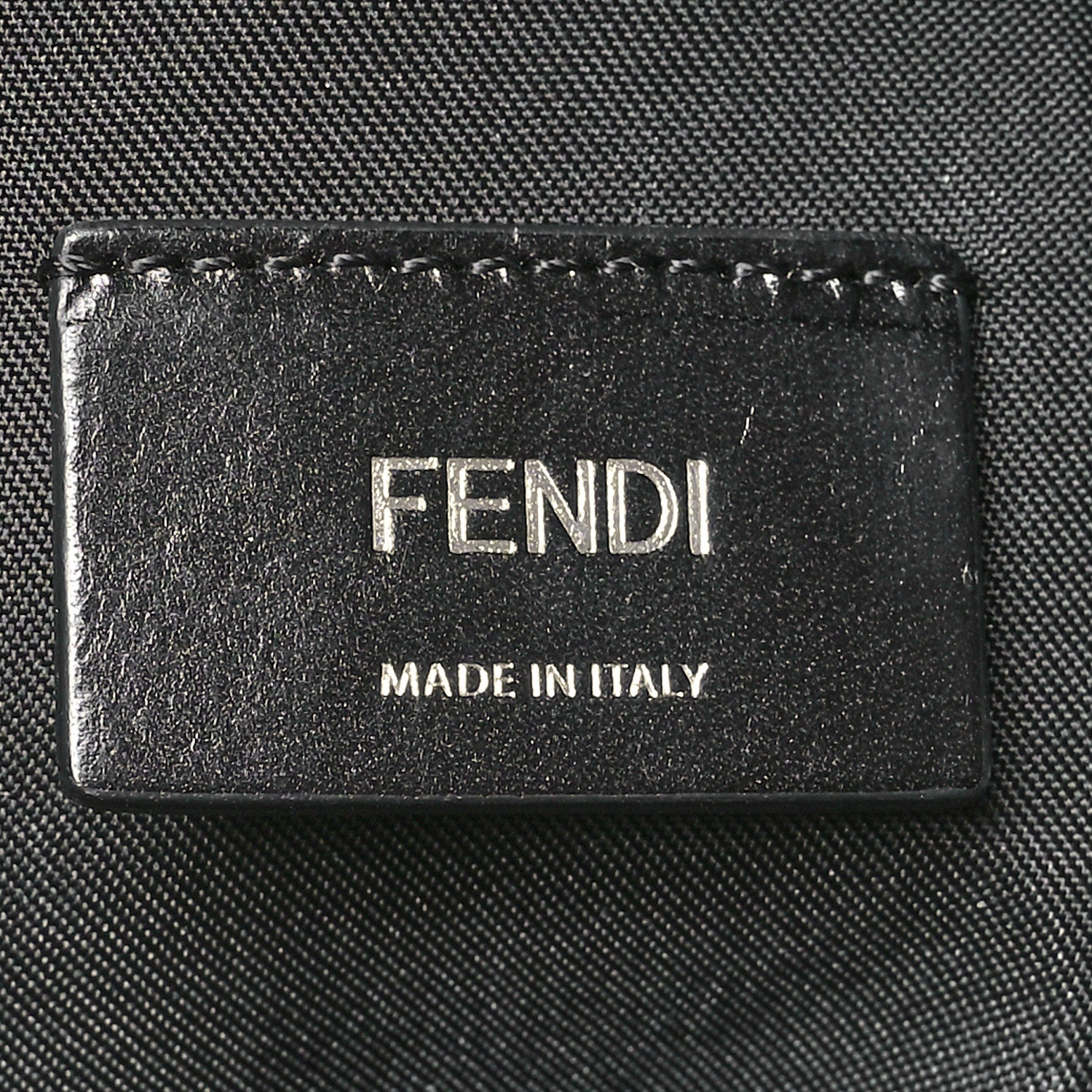 Fendi Nylon Vitello Grace Cruise Corner Bugs Pouch Pocket Backpack Black Sunflower 6 of 10