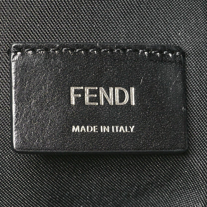 Fendi Nylon Vitello Grace Cruise Corner Bugs Pouch Pocket Backpack Black Sunflower 6 of 10