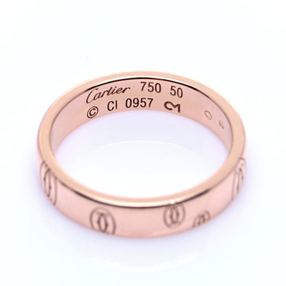 Cartier 18K Pink Gold 4mm Happy Birthday Band Ring 50 5.25 4 of 4