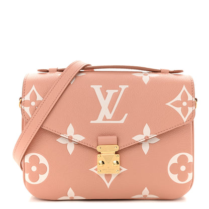 Louis Vuitton Empreinte Monogram Giant Pochette Metis Rose Trianon Cream 1 of 10