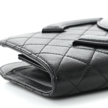 Chanel Lambskin Quilted Coco Midnight Clutch Black 9 of 11