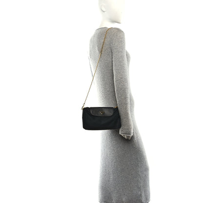 Prada Tessuto Nylon Saffiano Crossbody Bag Black 2 of 9