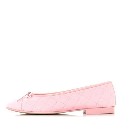 Chanel Denim CC Cap Toe Ballerina Flats 39.5 Pink 1 of 10