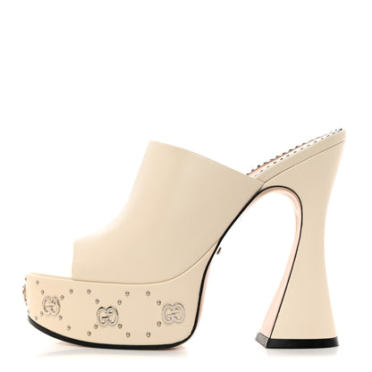 Gucci Malaga Kid Janaya 150mm Platform Sandals 38.5 Mystic White 1 of 9