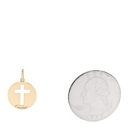 Cartier 18K Yellow Gold Cross Symbol Pendant 2 of 5