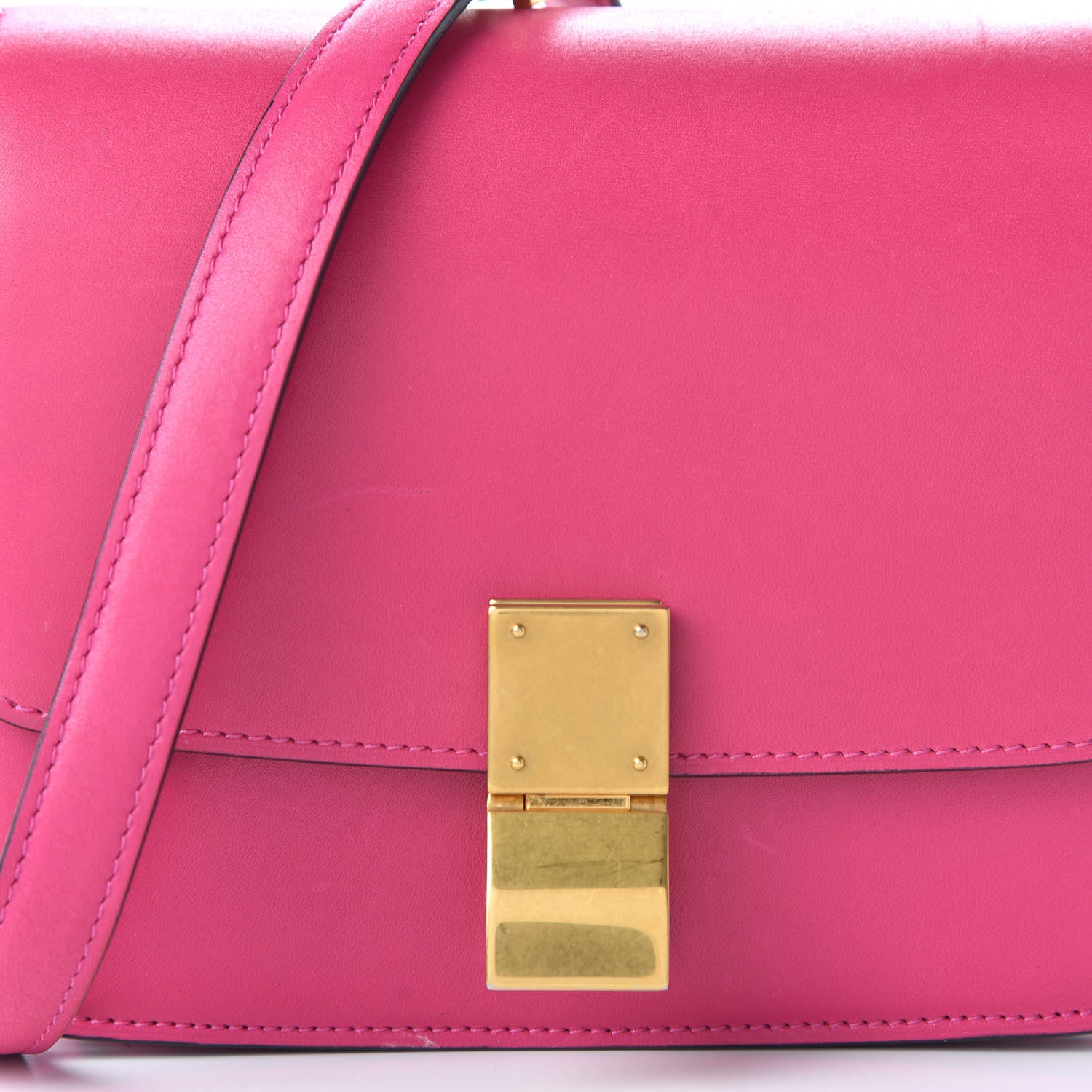 Celine Box Calfskin Small Classic Box Flap Bag Hibiscus 14 of 14