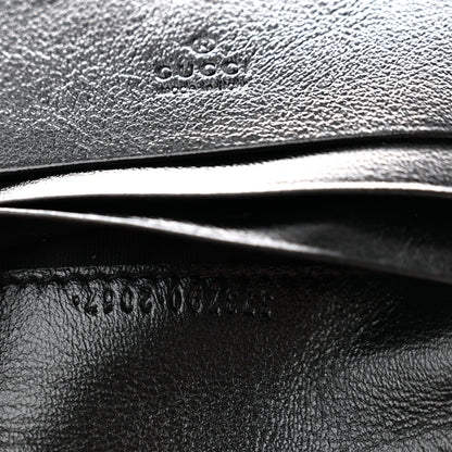 Gucci Calfskin Web Rajah Chain Card Case Wallet Black 7 of 7