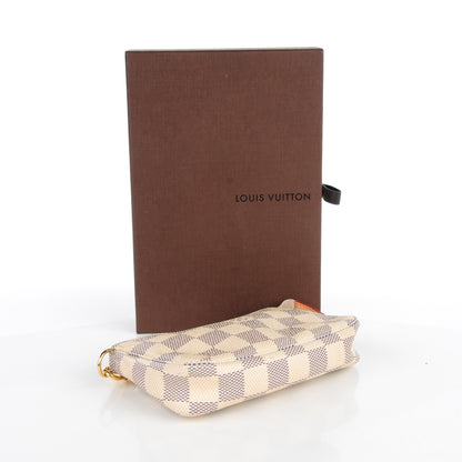 Louis Vuitton Damier Azur Mini Pochette Accessories 4 of 9