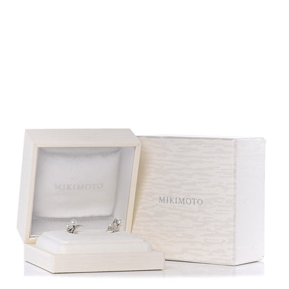 Mikimoto Sterling Silver Akoya Pearl 4.5-5.5mm Screw Back Earrings 5 of 5