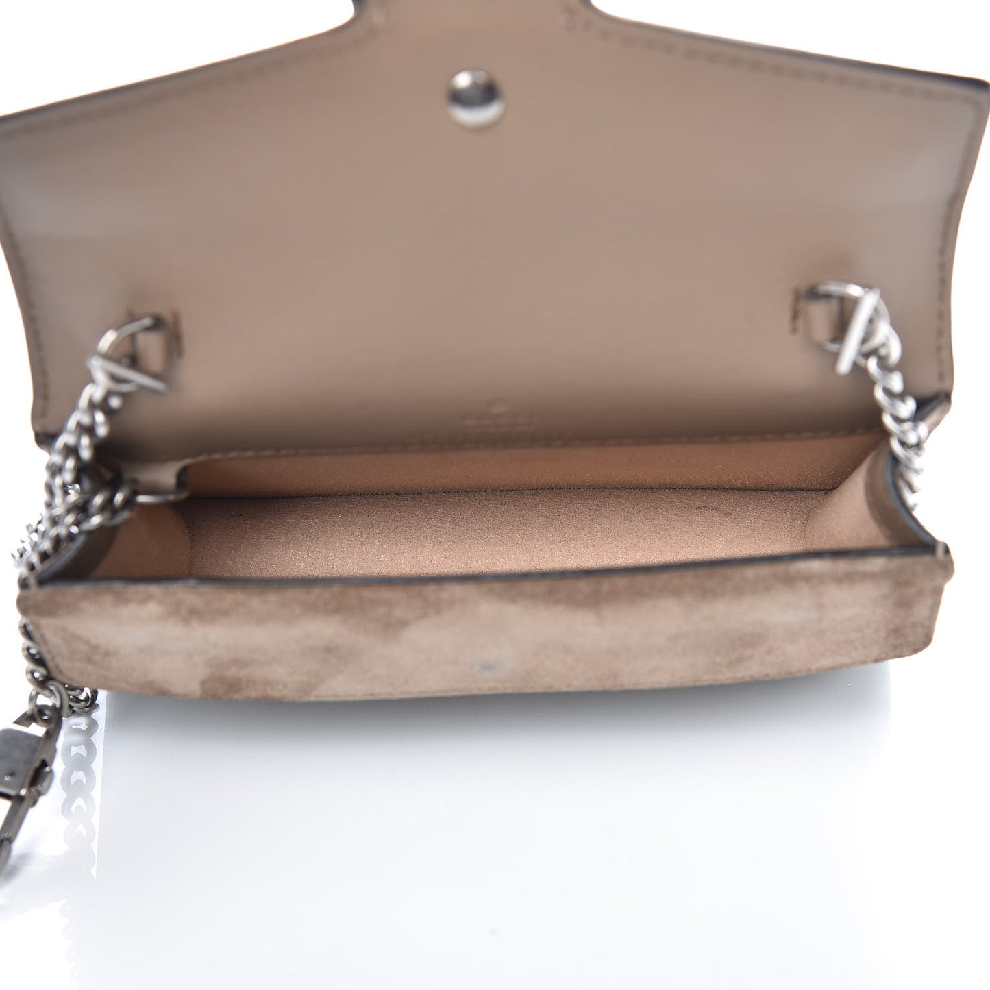 GG Supreme Monogram Super Mini Dionysus Shoulder Bag Taupe