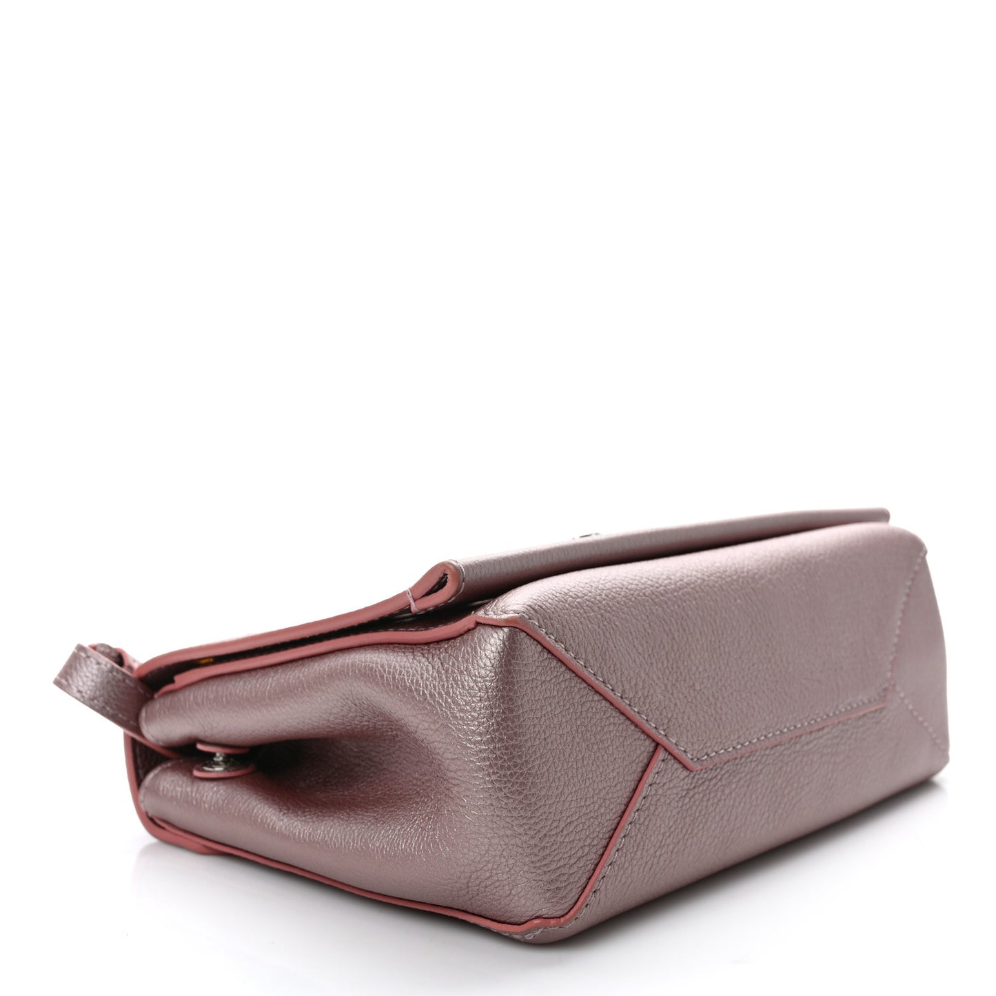 Soft Calfskin Eyelet Lockme II Chain Bag BB Rose Gold