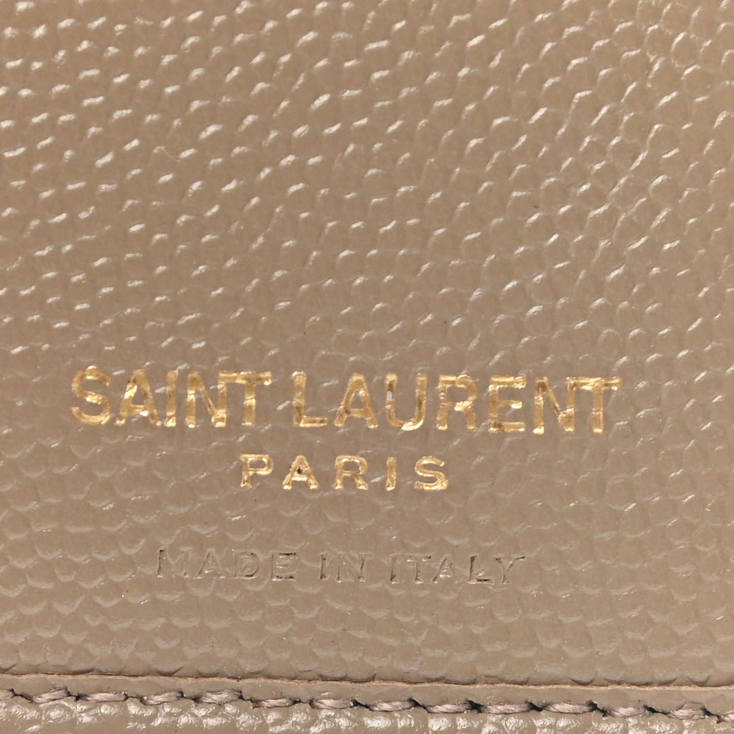 Grain De Poudre Matelasse Chevron Monogram Compact Zip Around Wallet Dark Latte