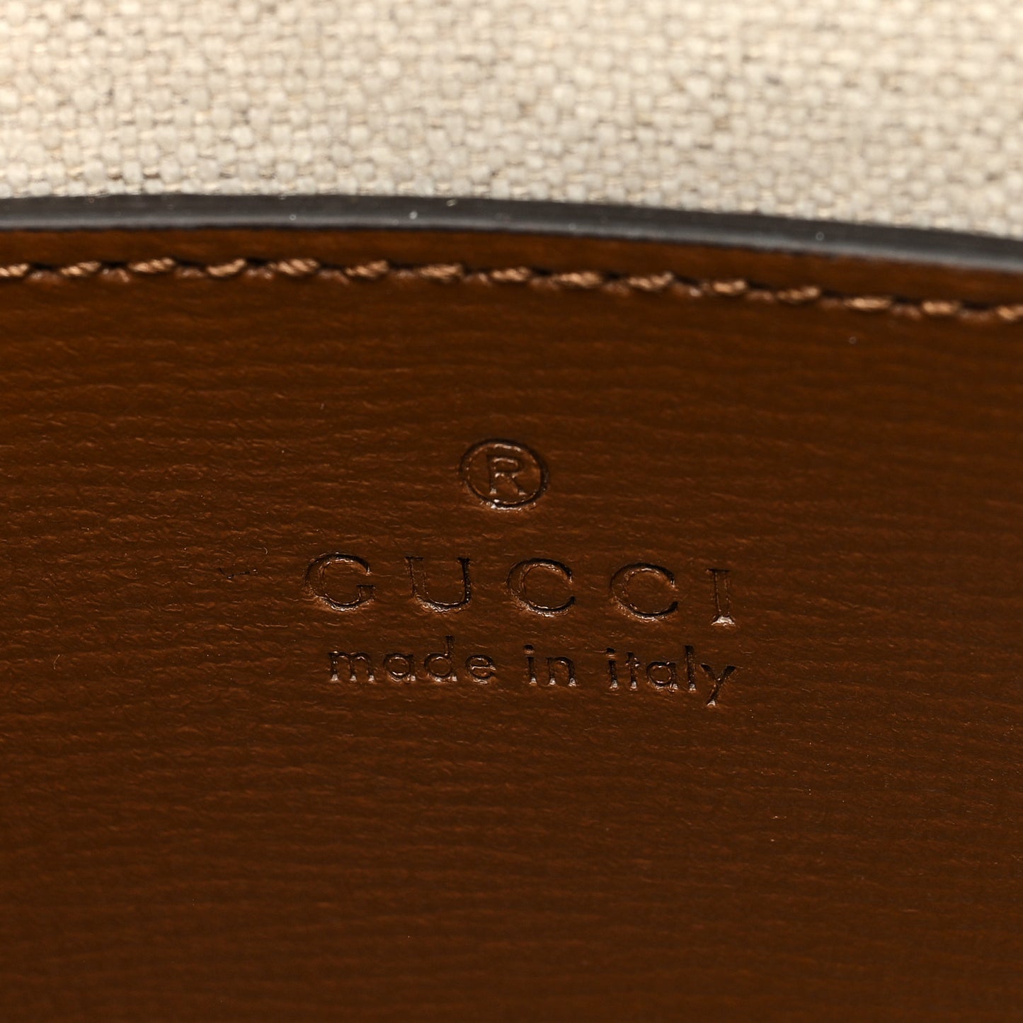 GG Supreme Monogram Azalea Calfskin Retro Interlocking G Flat Messenger Bag Beige Ebony Brown Sugar