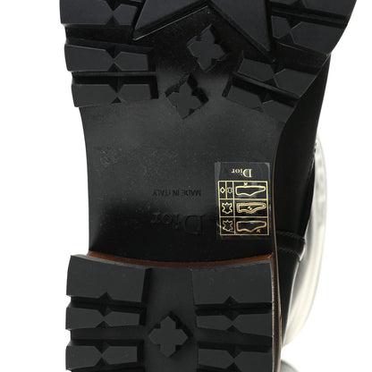 Christian Dior Calfskin Embossed Dior Quest 35mm Biker Boots 40 Black 8 of 12