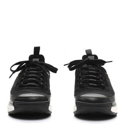 Chanel Velvet Calfskin Mixed Fibers CC Sneakers 40 Black 2 of 8