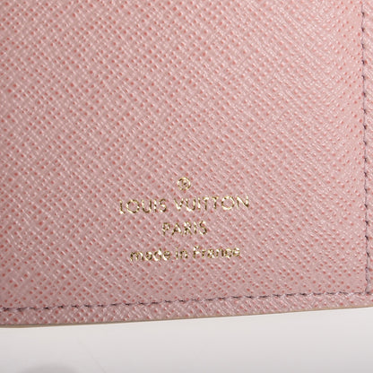 Louis Vuitton Damier Azur Victorine Wallet Rose Ballerine 6 of 6