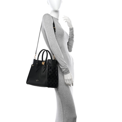 Louis Vuitton Calfskin Monogram Tufting On My Side Black 2 of 10