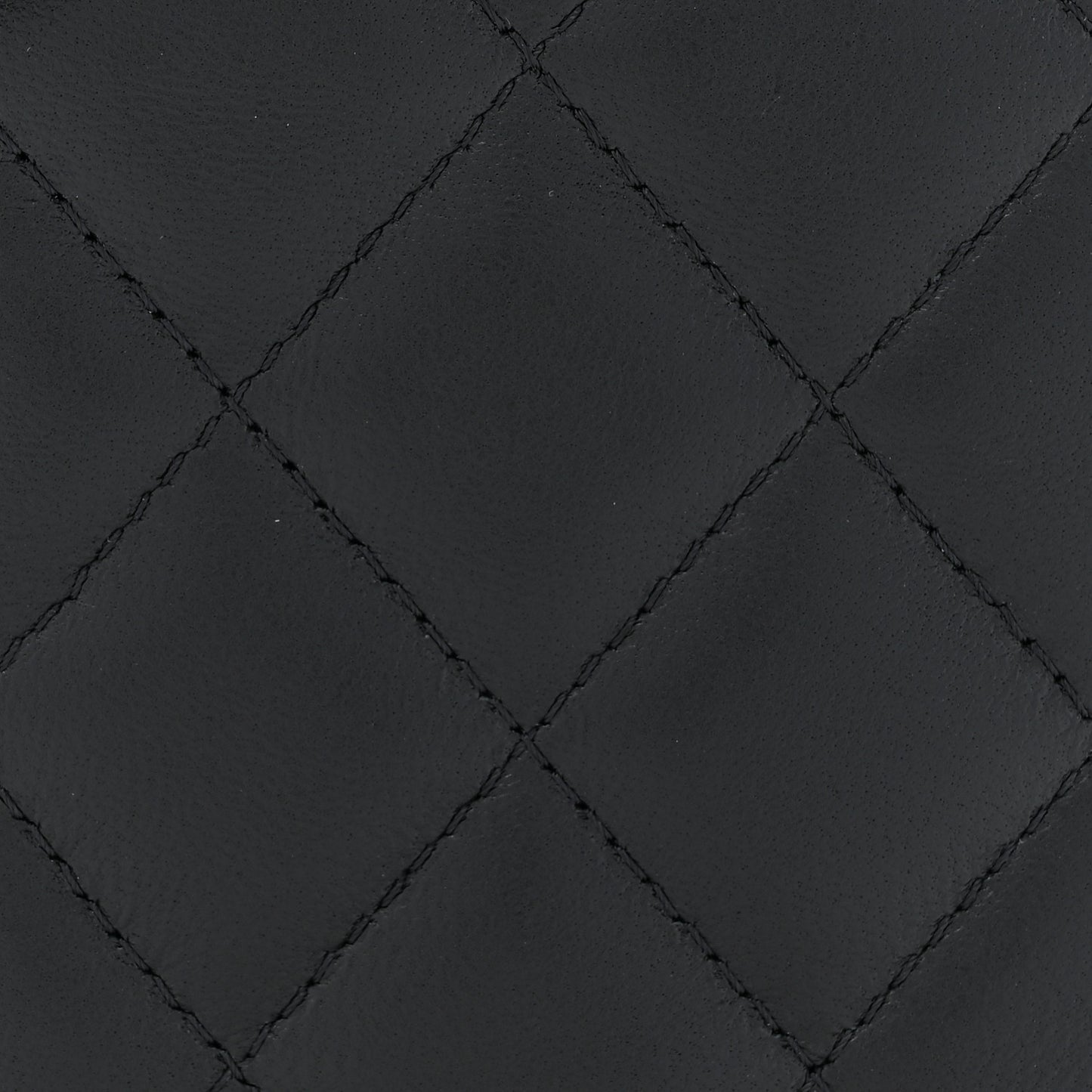 Lambskin Quilted CC Phone Holder Black