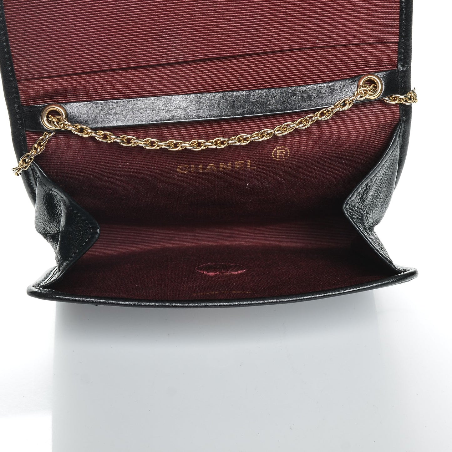 Lambskin Quilted Mini Evening Flap Black