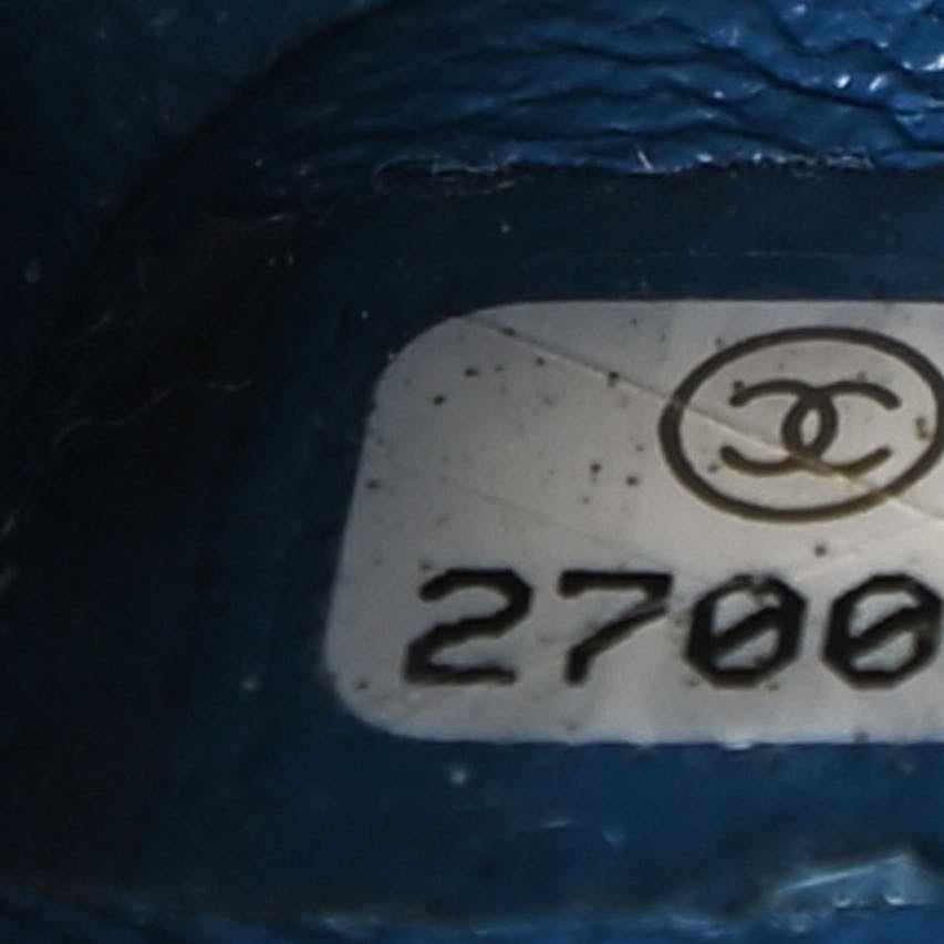 Chanel Lambskin Chevron Quilted Mini Rectangular Flap Blue 7 of 13