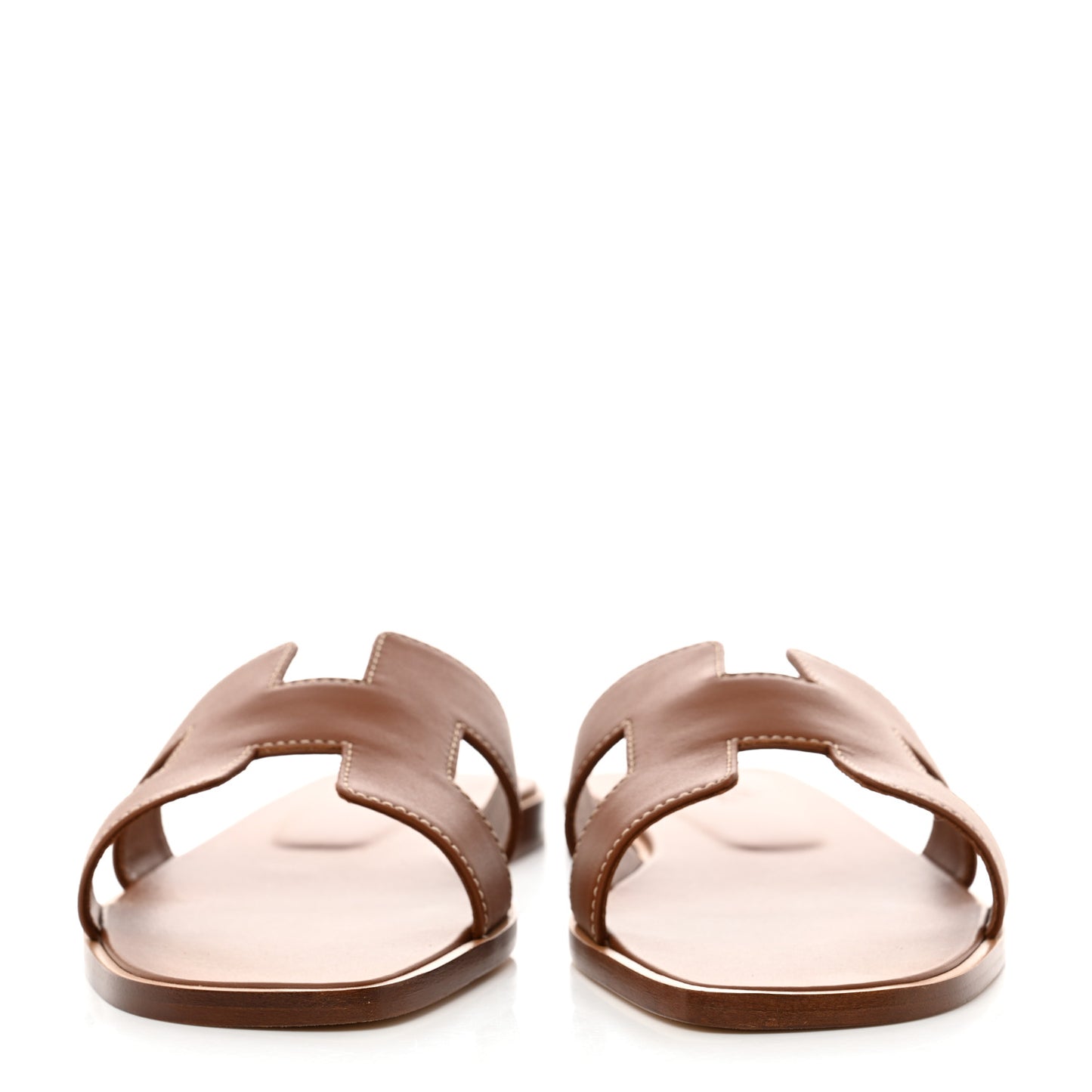 Box Calfskin Oran Sandals 38 Gold