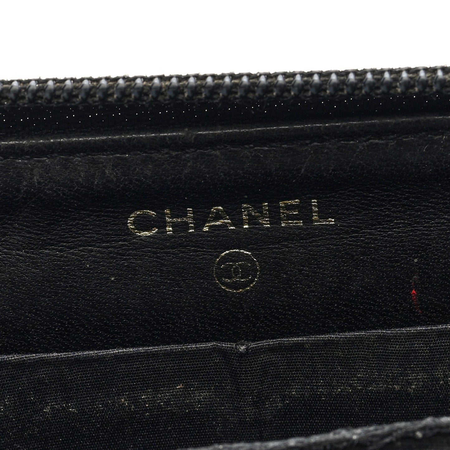 Caviar Large Timeless CC Zip Around Wallet Black