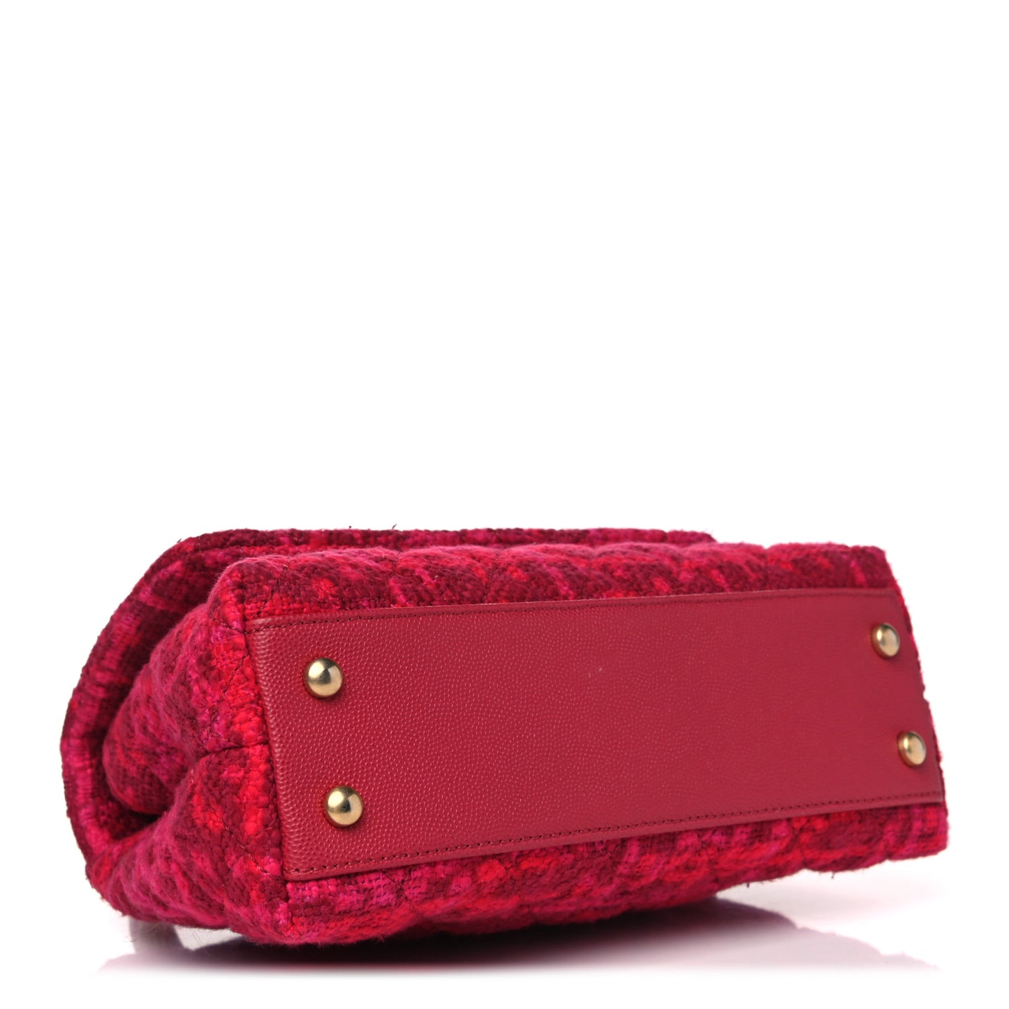 Tweed Mini Coco Handle Flap Fuchsia