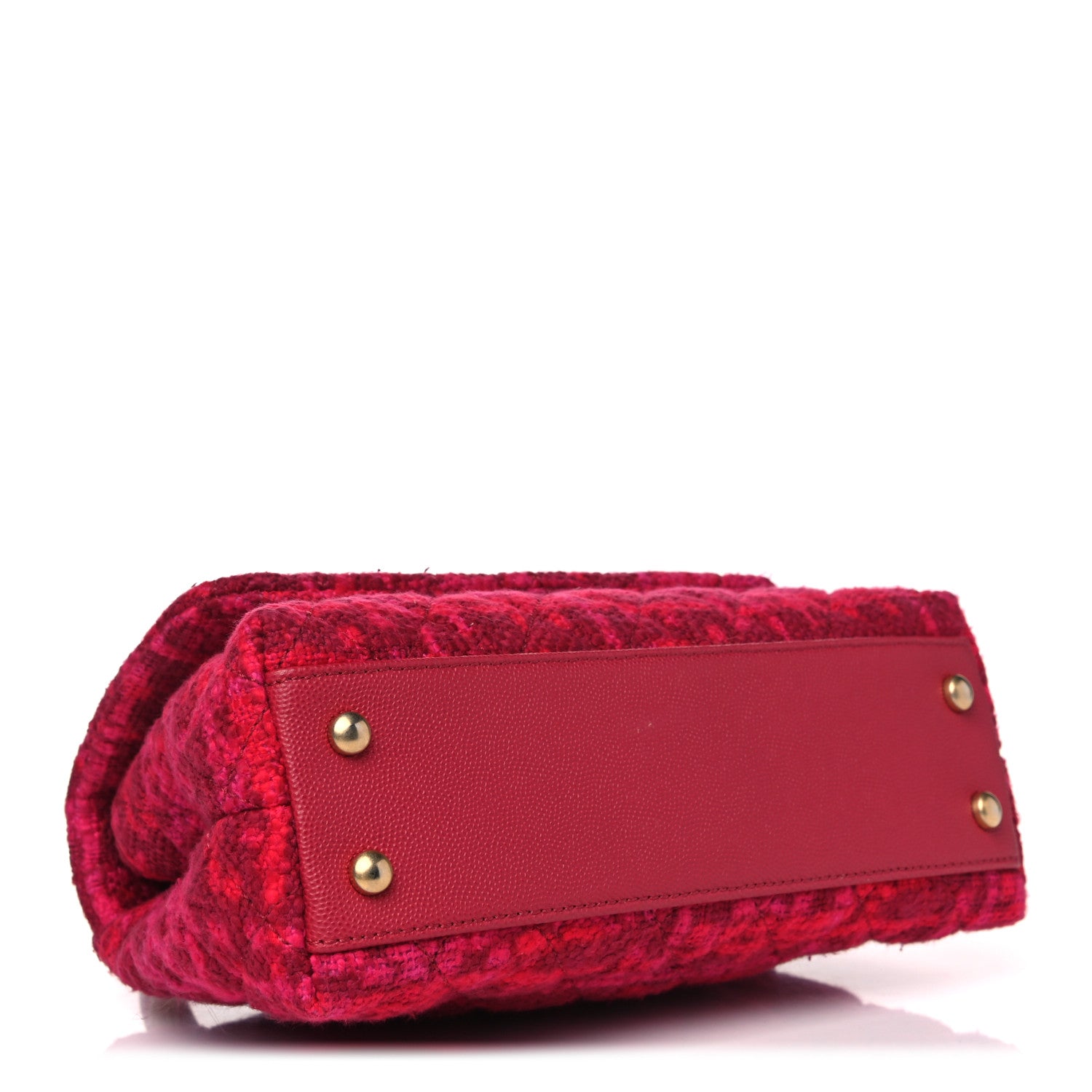 Chanel Tweed Mini Coco Handle Flap Fuchsia 4 of 14