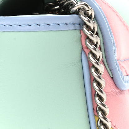 Gucci Calfskin Matelasse Diagonal Super Mini GG Marmont Shoulder Bag Multicolor Pastel 11 of 11