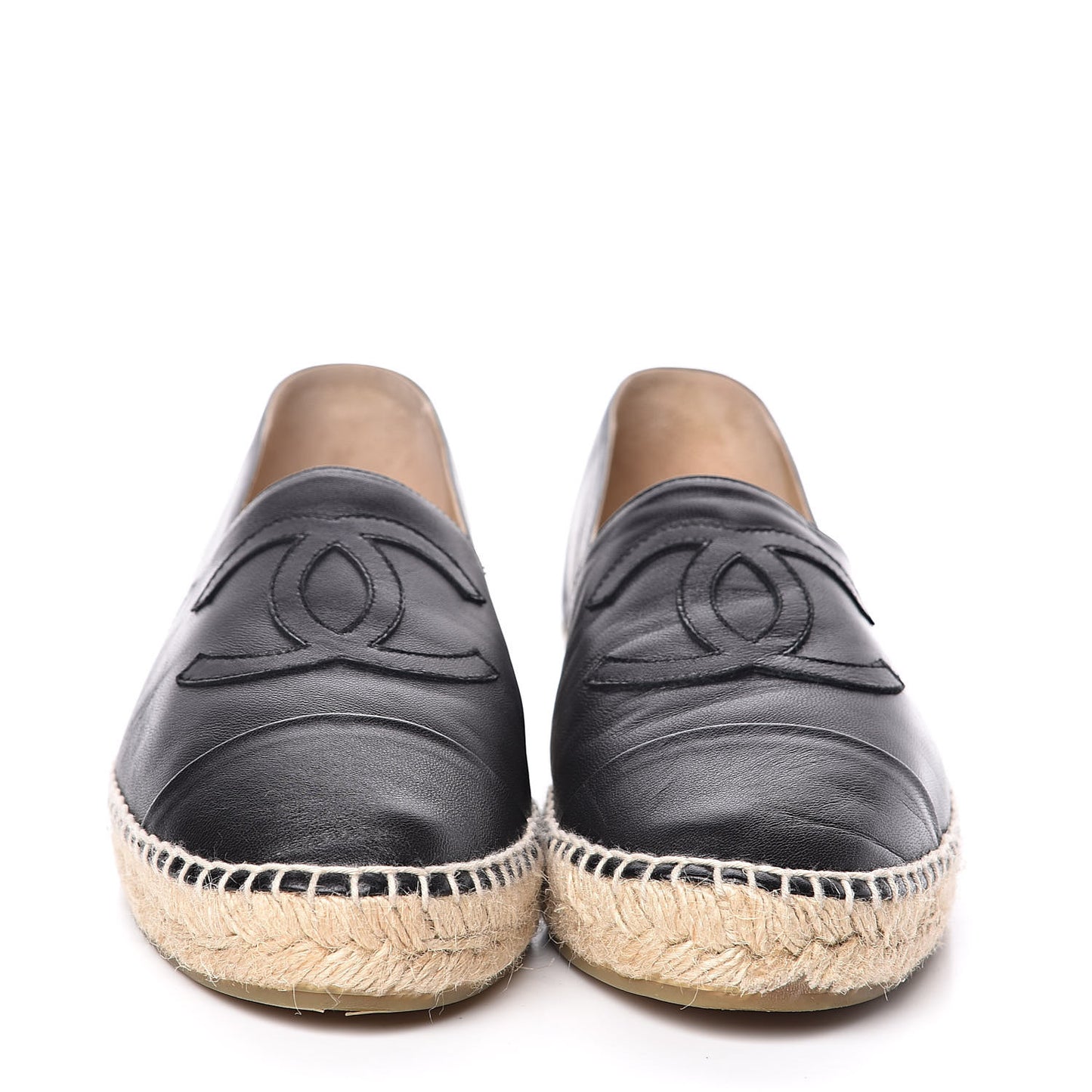 Lambskin CC Espadrilles 41 Black