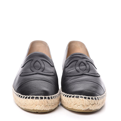 Chanel Lambskin CC Espadrilles 41 Black 2 of 11