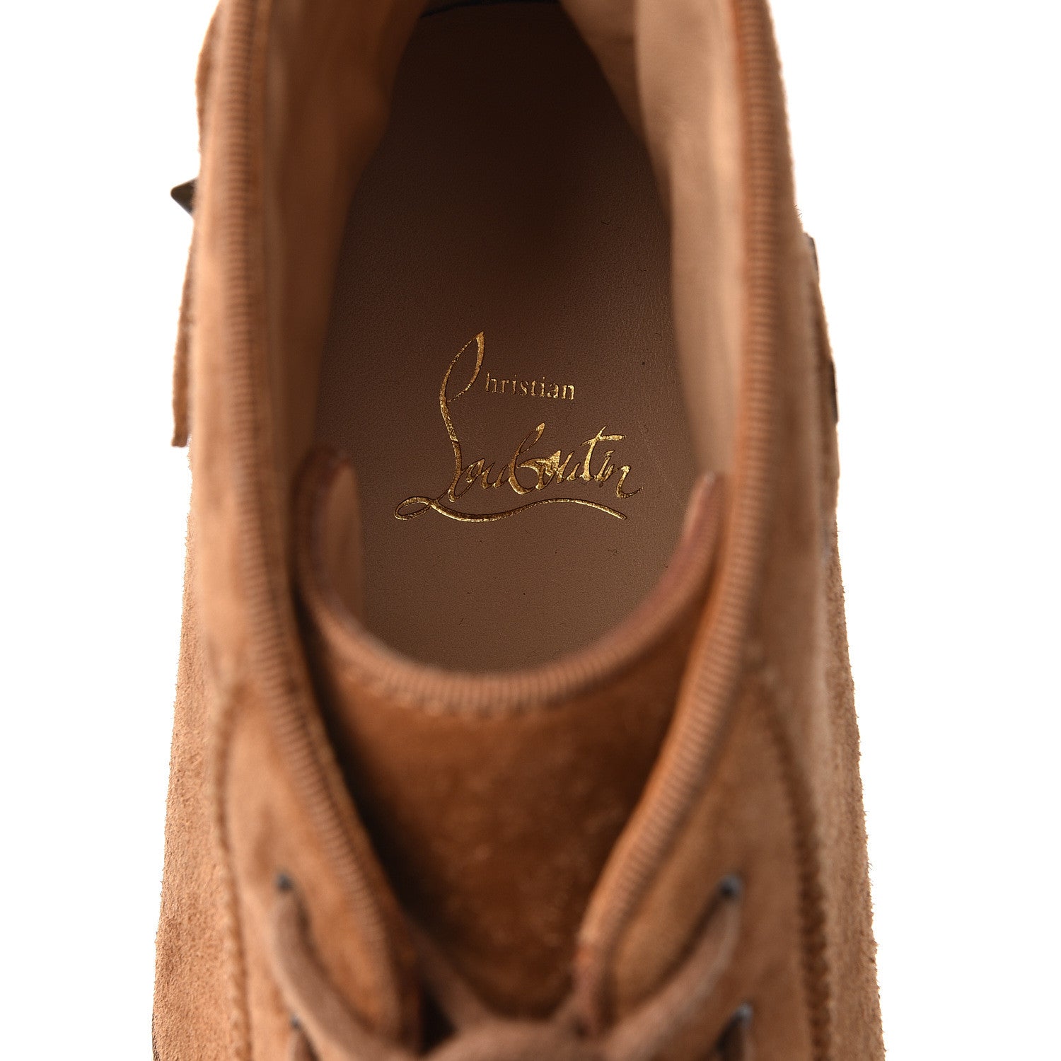 Christian Louboutin Veau Velours Mens Flat Nono Sneakers 45 Safari 8 of 11
