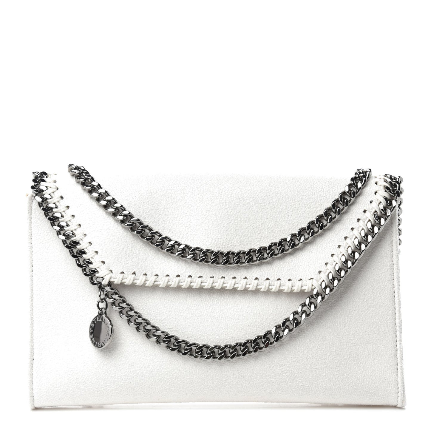 Shaggy Deer Mini Falabella Crossbody Bag White
