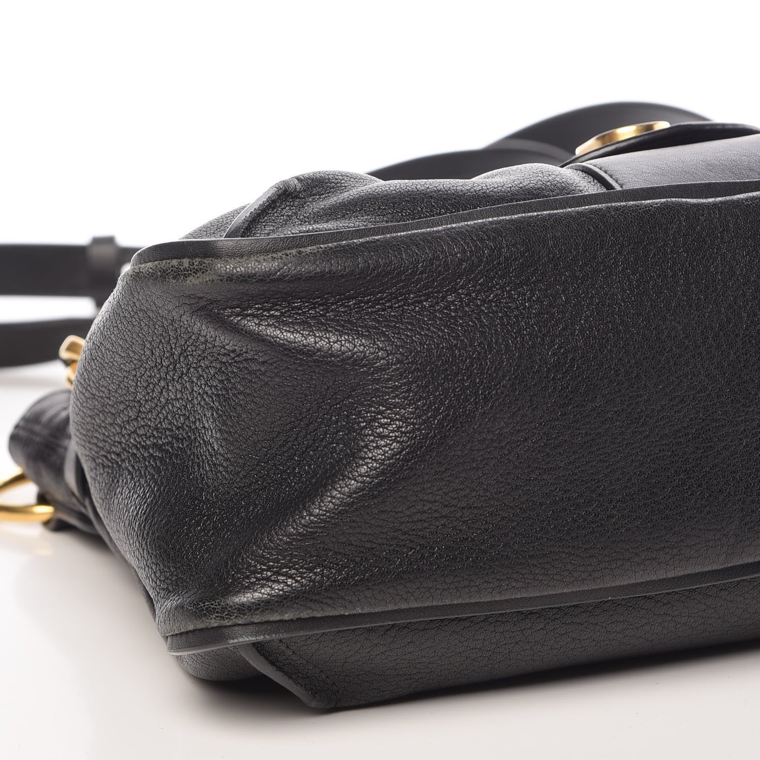 Chloe Grained Lambskin Calfskin Small Lexa Shoulder Bag Black 9 of 10