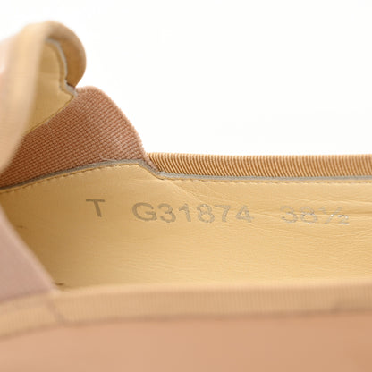 Chanel Patent CC Loafers Espadrille 38.5 Beige 9 of 9