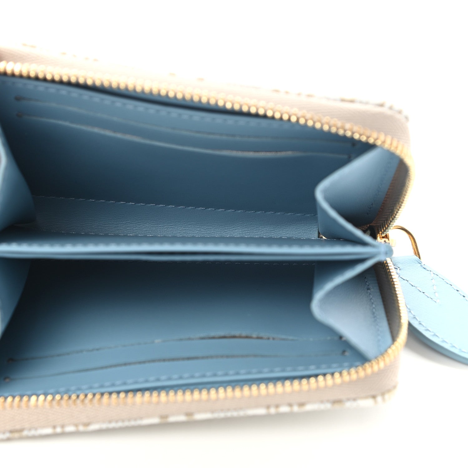 Louis Vuitton Jacquard Since 1854 Zippy Coin Purse Blue 5 of 7