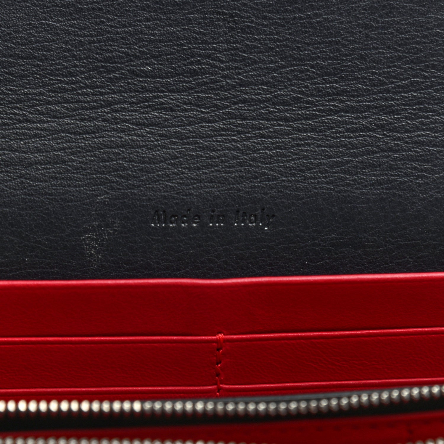 Celine Smooth Calfskin Piping Large Flap Multifunction Wallet Navy Blue 7 of 10