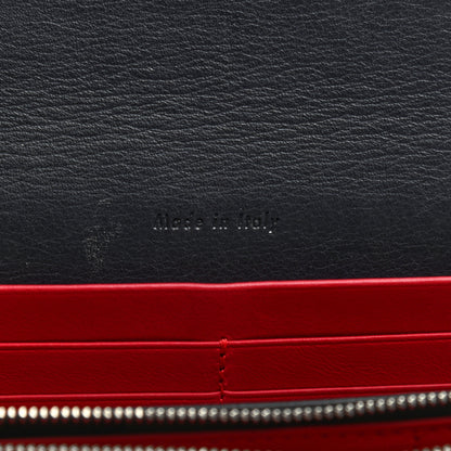 Celine Smooth Calfskin Piping Large Flap Multifunction Wallet Navy Blue 7 of 10