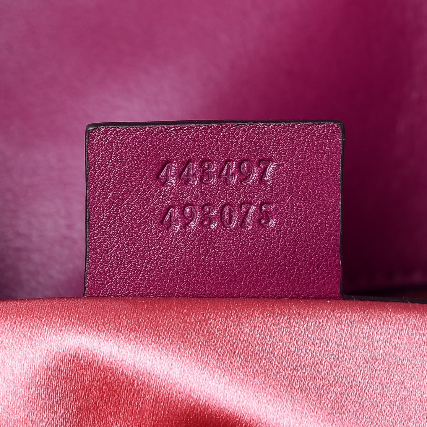 Velvet Matelasse Small GG Marmont Shoulder Bag Fuchsia Violet Cyclamen