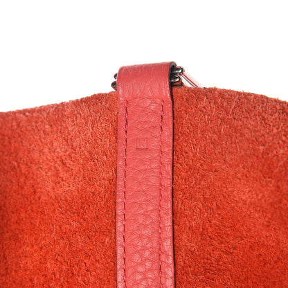 Hermes Taurillon Clemence Picotin Lock 22 MM Bougainvillea 7 of 9