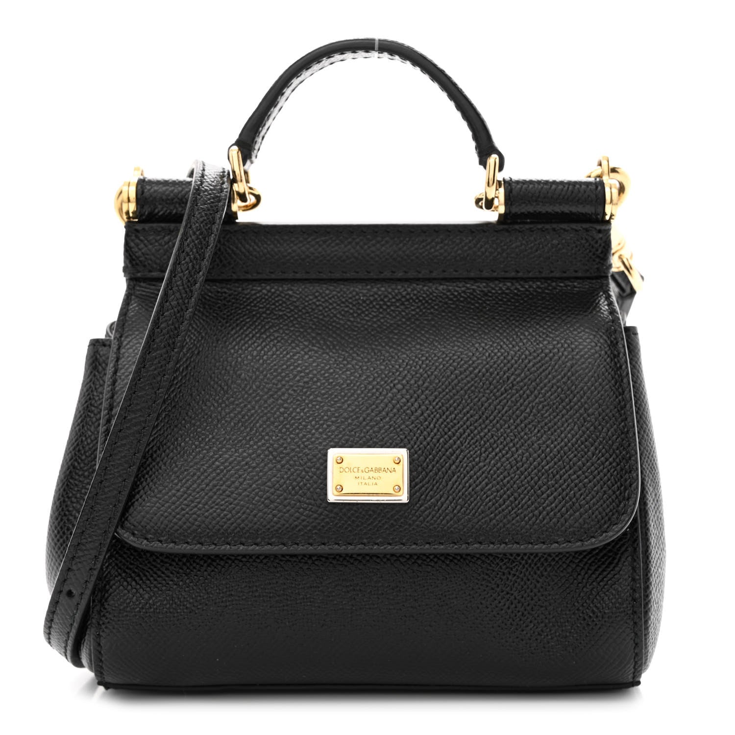 Dolce & Gabbana Dauphine Micro Miss Sicily Satchel Black 1 of 11