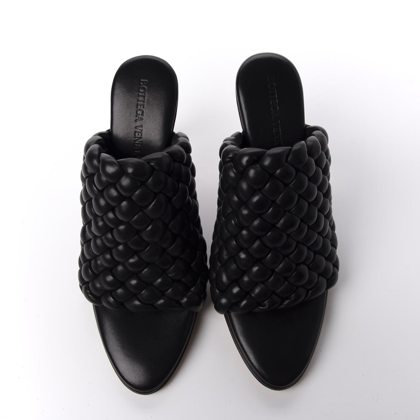 Nappa Padded Intreccio The Curve Sandals 35.5 Black