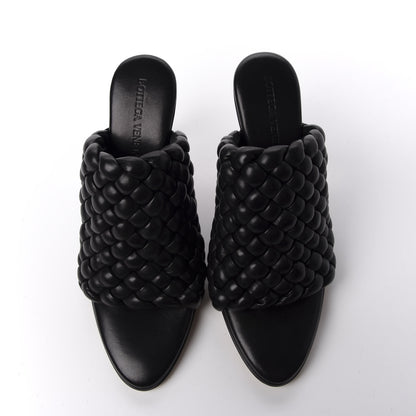Bottega Veneta Nappa Padded Intreccio The Curve Sandals 35.5 Black 5 of 10