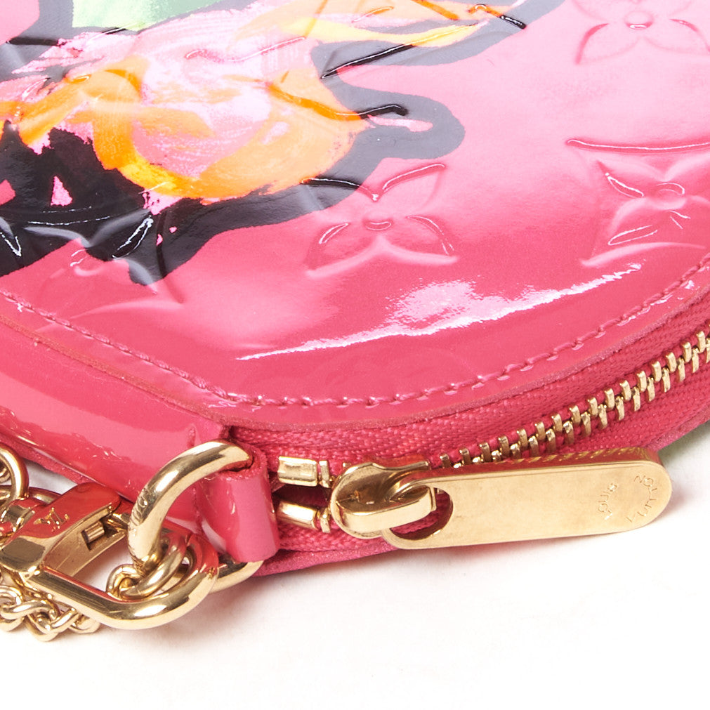 Vernis Roses Chapeau Coin Purse Rose Pop