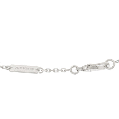 Van Cleef & Arpels 18K White Gold Trace Chain Necklace 5 of 6