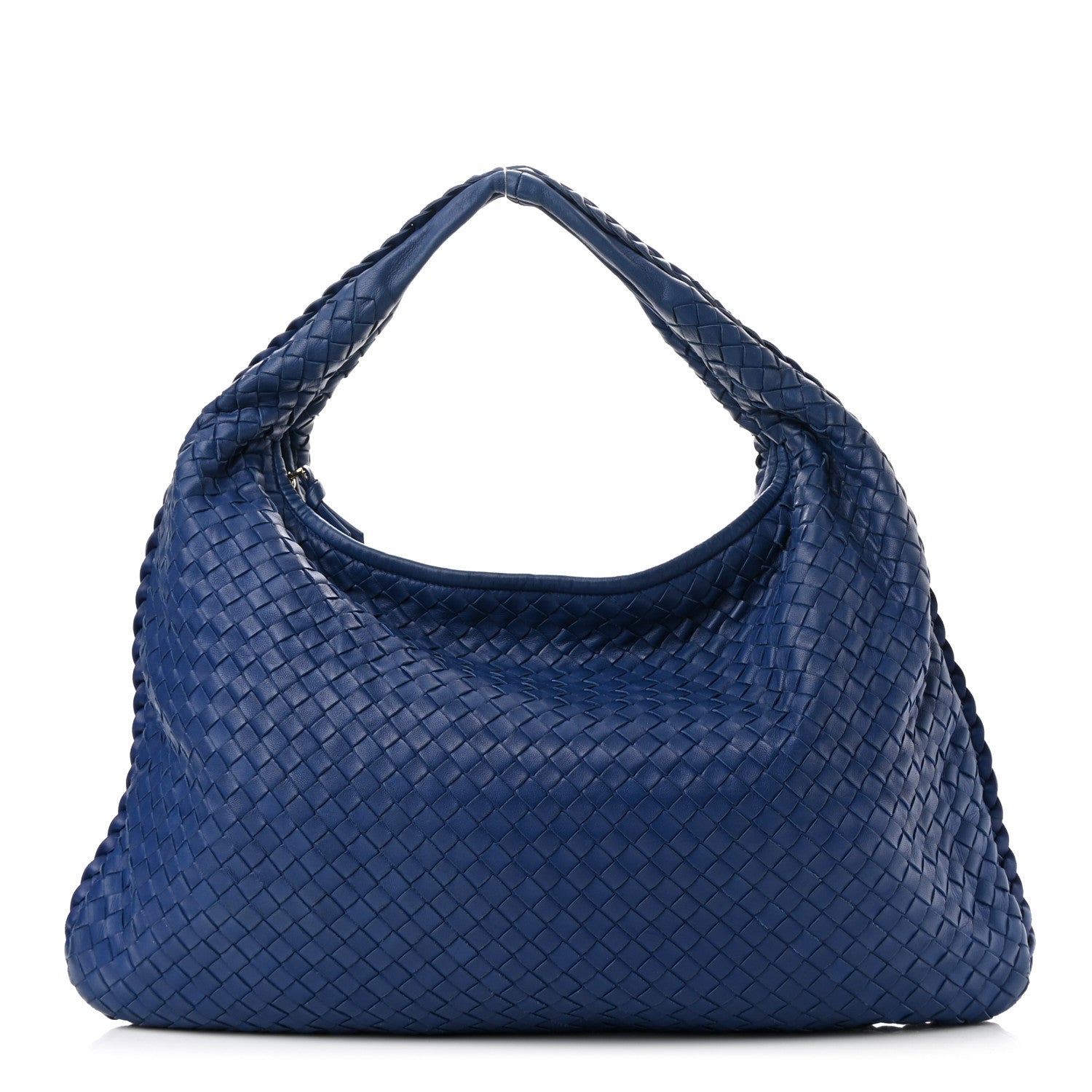 Bottega Veneta Nappa Intrecciato Large Veneta Hobo Baltic Blue 1 of 11