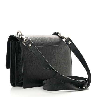Saint Laurent Grained Calfskin Medium Monogram Sunset Satchel Black 3 of 21