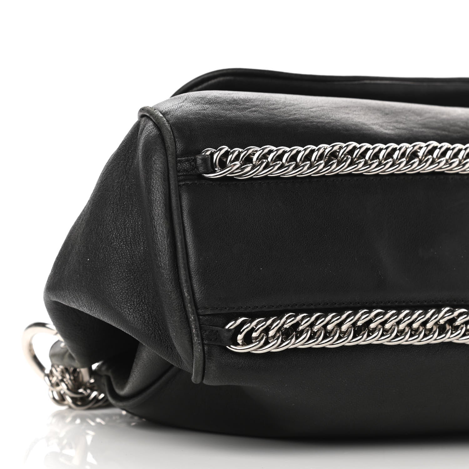 Chanel Sheepskin Quilted Accordion Flap Black 8 of 9