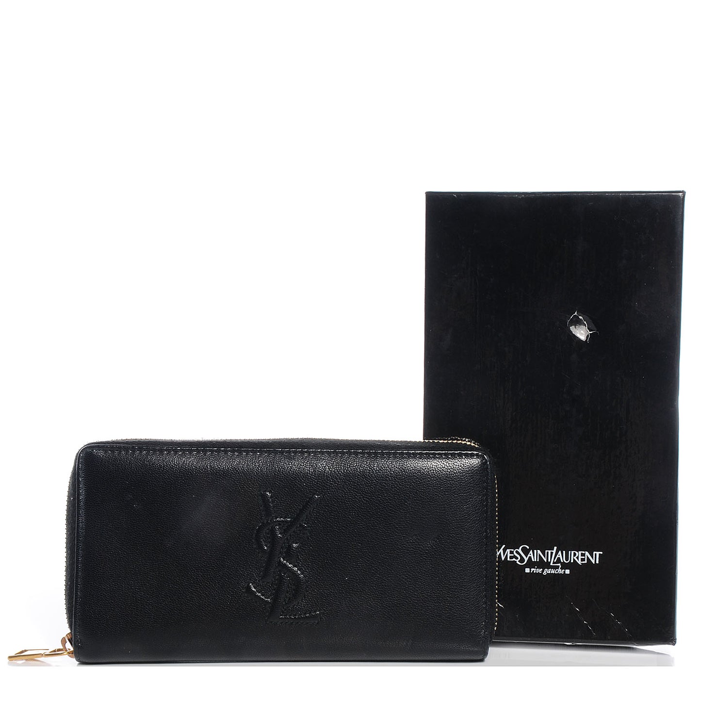 Chevre Belle De Jour Zip Around Wallet Black